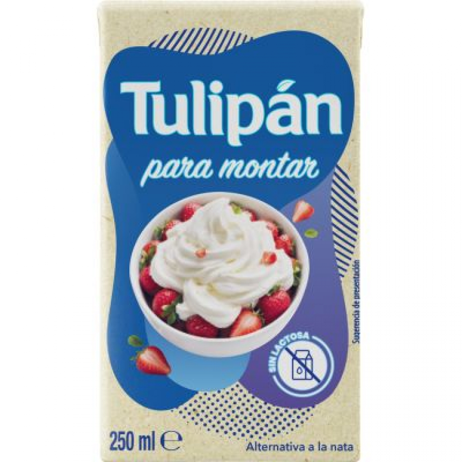 Alternativa vegetal Nata Montar 250g Tulipan