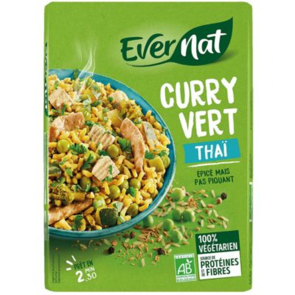 Curry Verde Tailandes Eco 250g Evernat