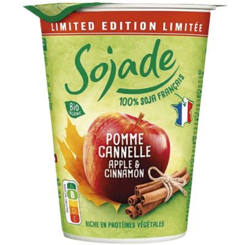 Postre de Soja con Manzana y Canela 400g Sojade