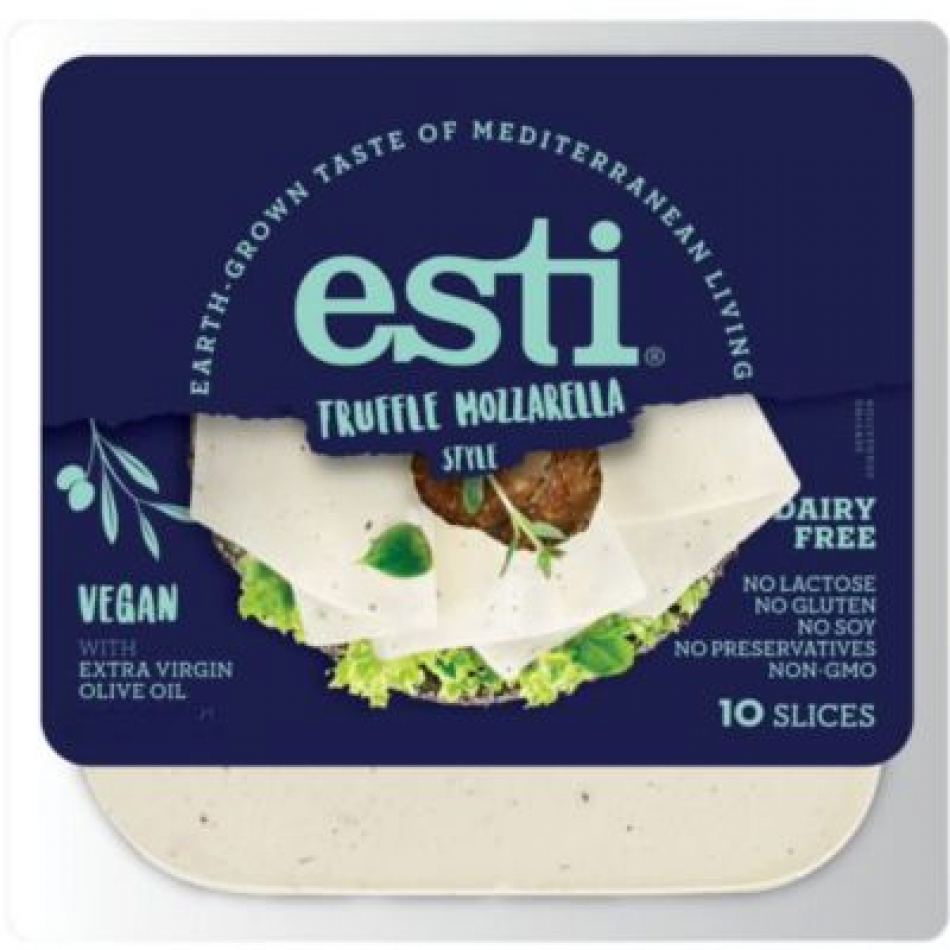 Queso vegano en Lonchas estilo Mozzarella con Trufa 180g Esti
