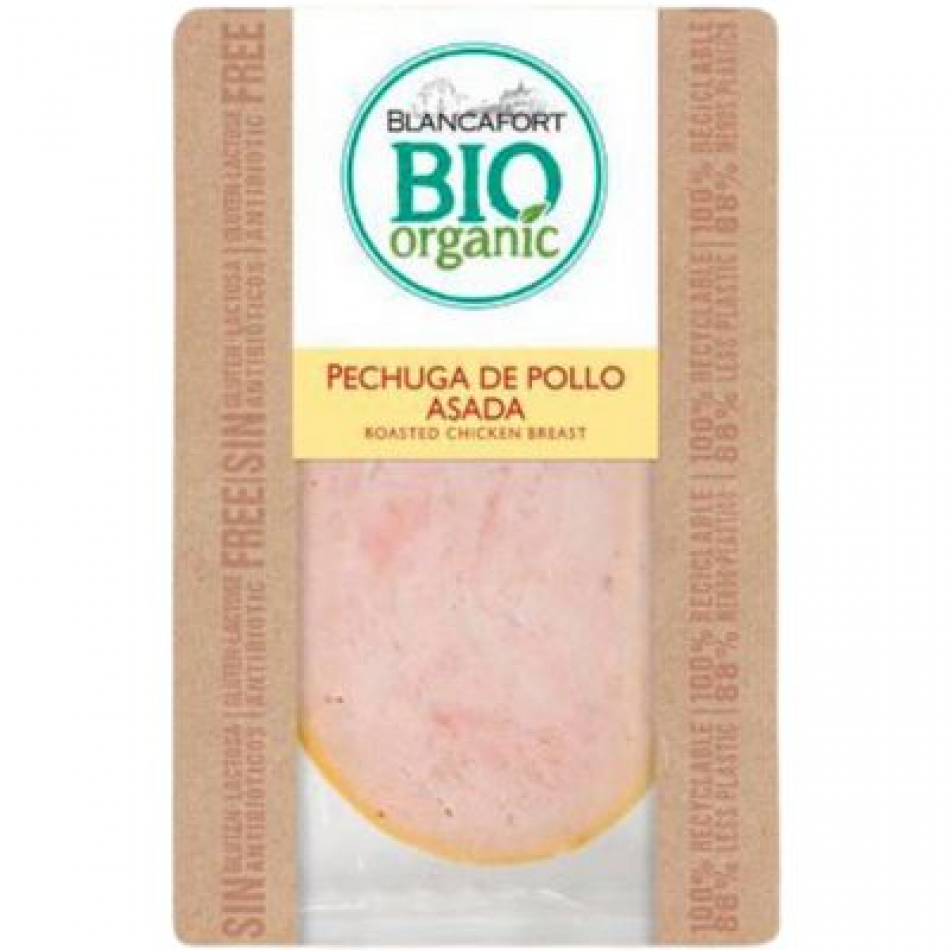 Pechuga de Pollo Asada Lonchas Bio 80gr Blancafort
