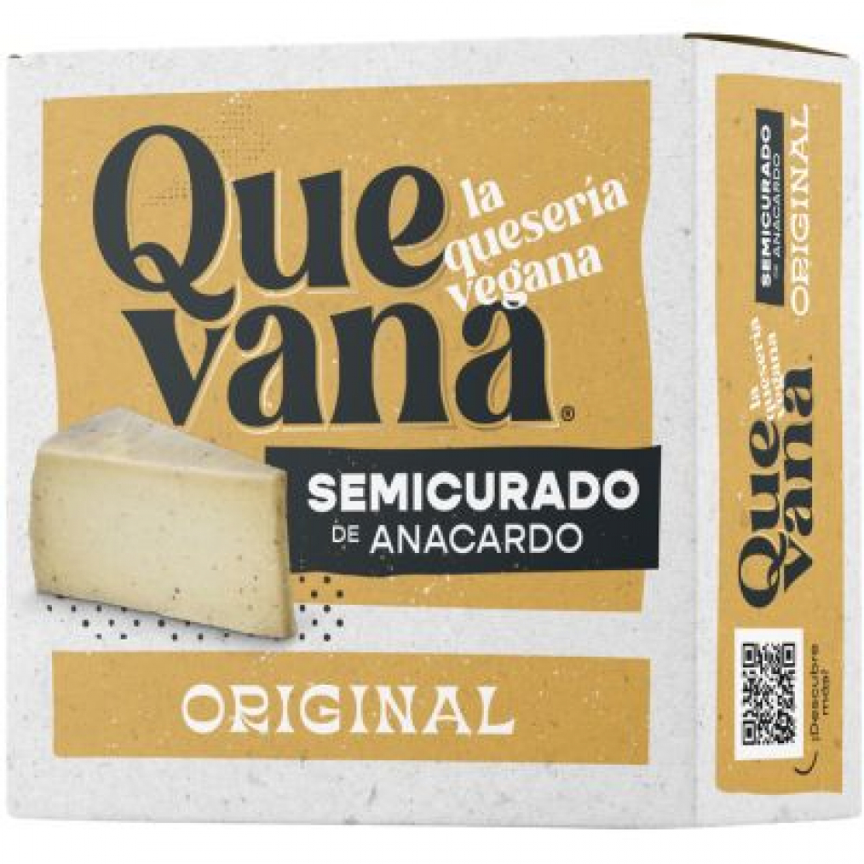 Queso vegano Semicurado Anacardo Original 160gr Quevana