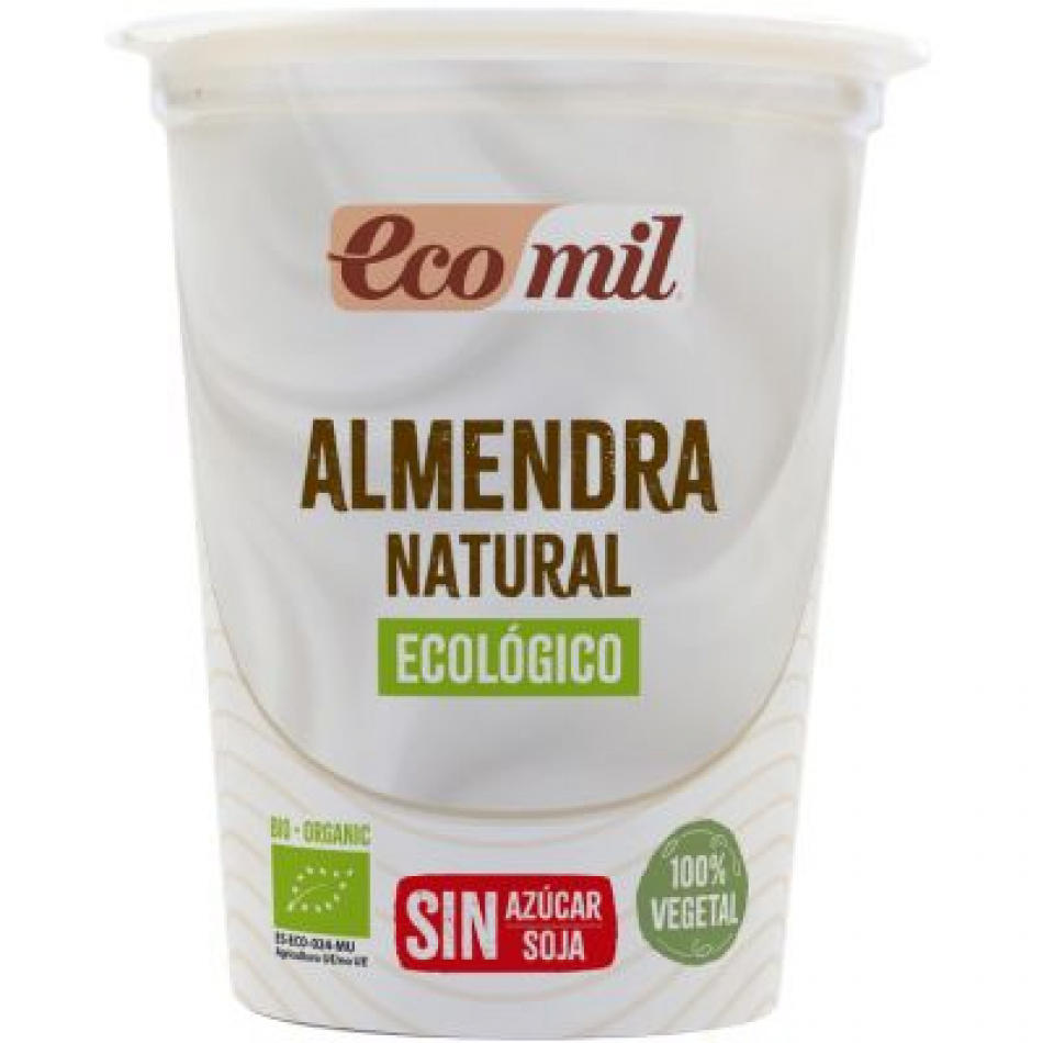 Postre vegetal Almendra Natural Bio 370gr Ecomil