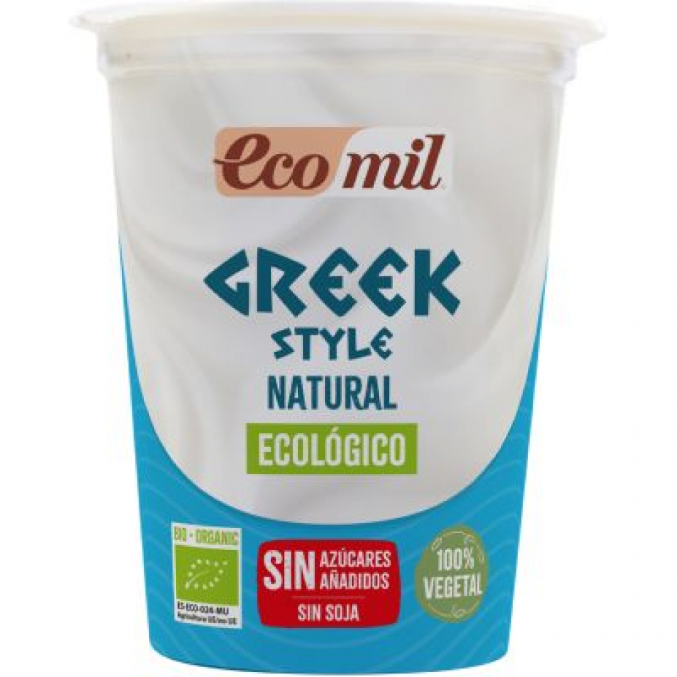 Postre vegetal estilo Griego 370gr Ecomil