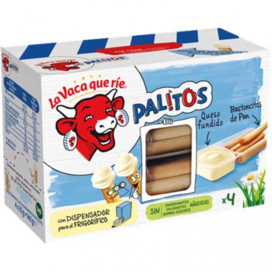 Queso fundido con palitos 140gr La Vaca que rie
