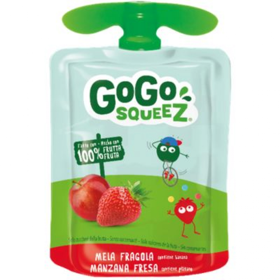 Pouch Manzana y Fresa 90gr Gogo Squeez