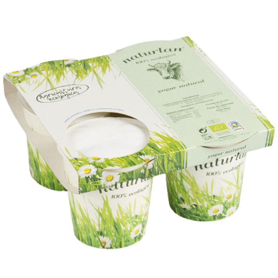 Yogur de Vaca Natural Bio 4x125gr Naturlan