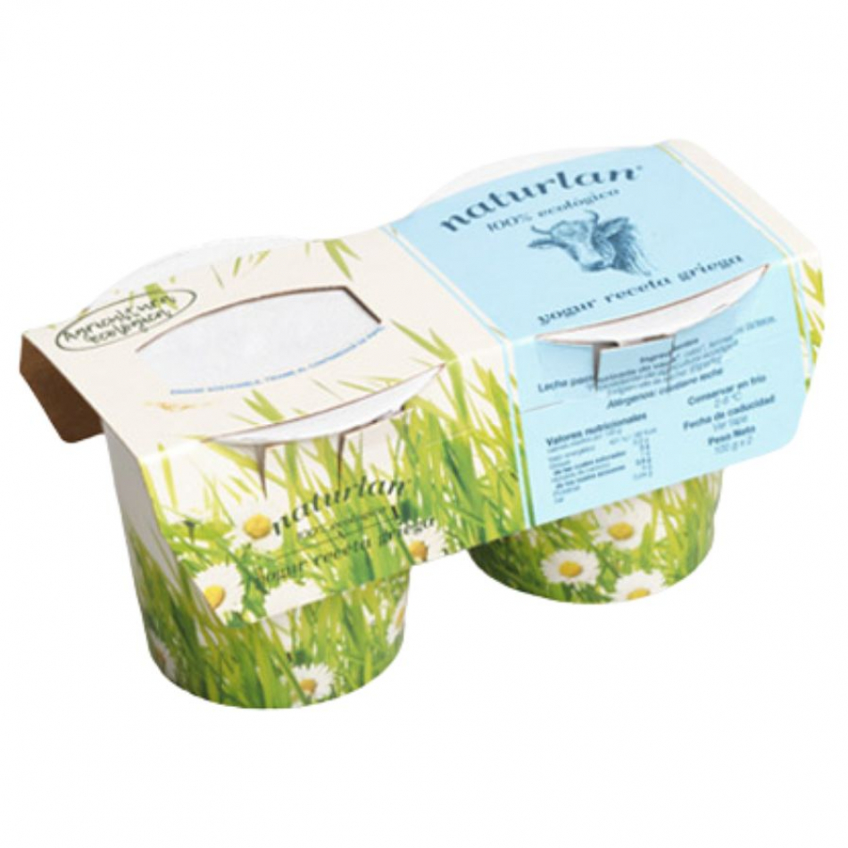 Yogur de Vaca Griego Bio 2x125gr Naturlan