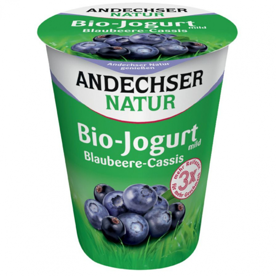 Yogur de Arándanos y Grosellas 400gr Bio Andechser