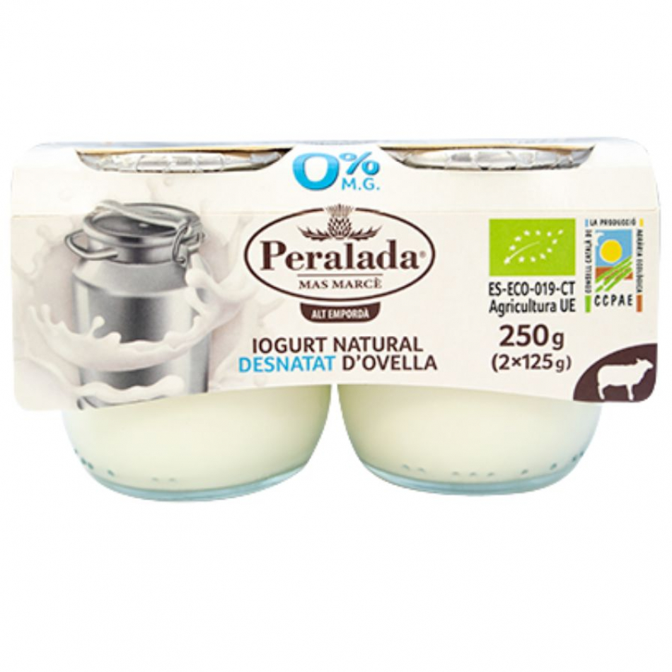 Yogur Oveja Desnatado Eco 2x125 gr Peralada