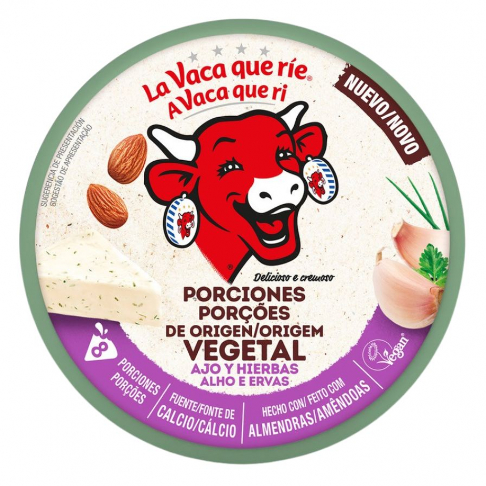 Queso de Ajo y hierbas Vegano 8/128 gr La Vaca que Rie