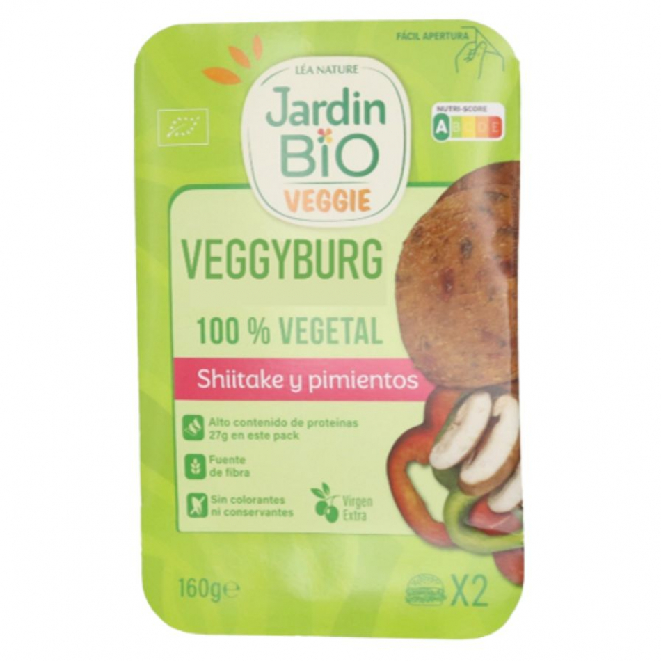 Veggyburg Shiitake Pimentos Bio 160gr Jardin Bio Veggie