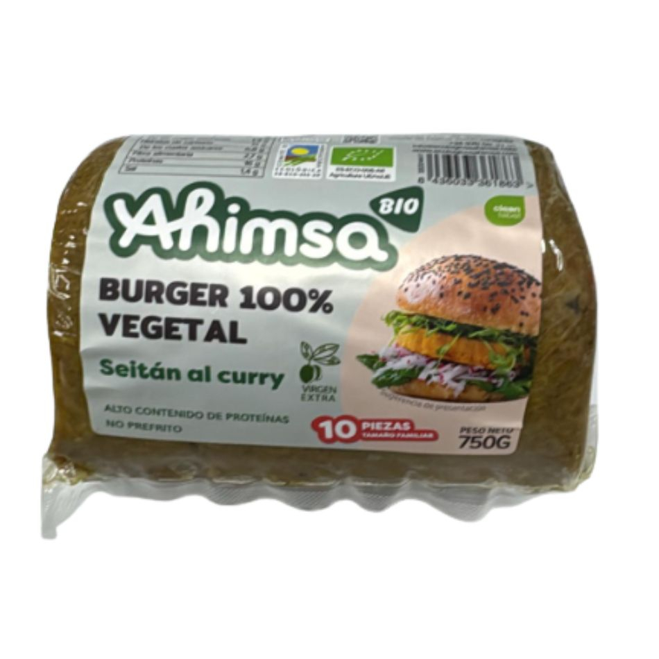 Seitán al Curry Bio 750gr Ahimsa
