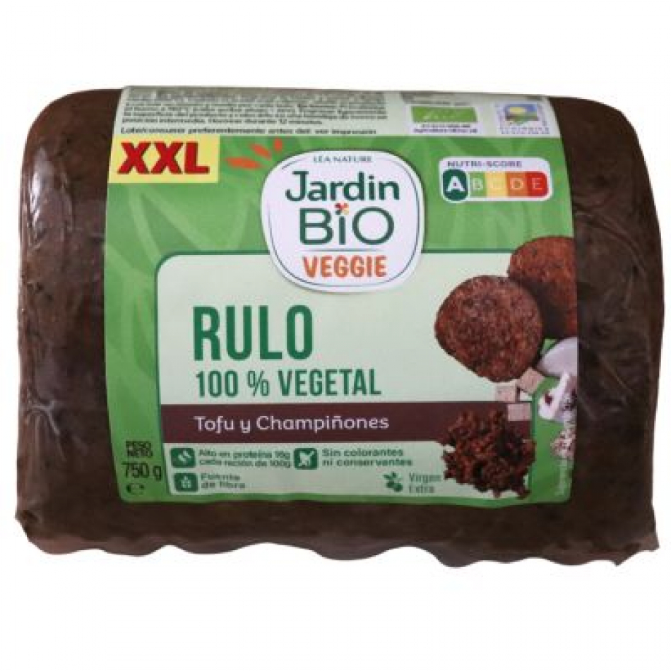Rulo de Tofu y Champiñones Bio 750gr Jardin Bio Veggie