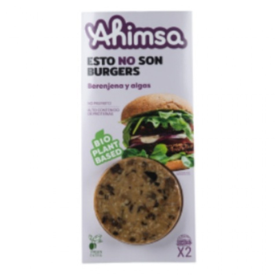 Hamburguesa Vegana Algas y Berenjena Bio 160gr Ahimsa