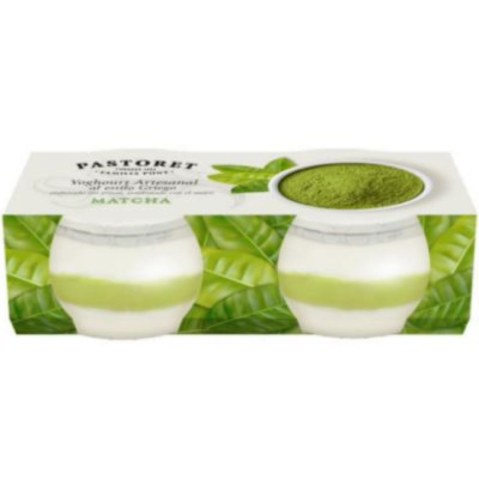 Yogur Artesanal estilo Griego Matcha 2x135gr Pastoret
