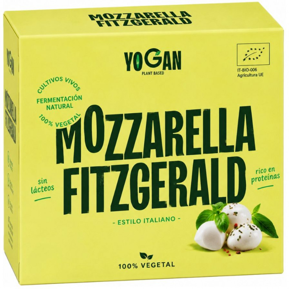 Queso vegano Mozzarella Fitzgerald 100g Yogan