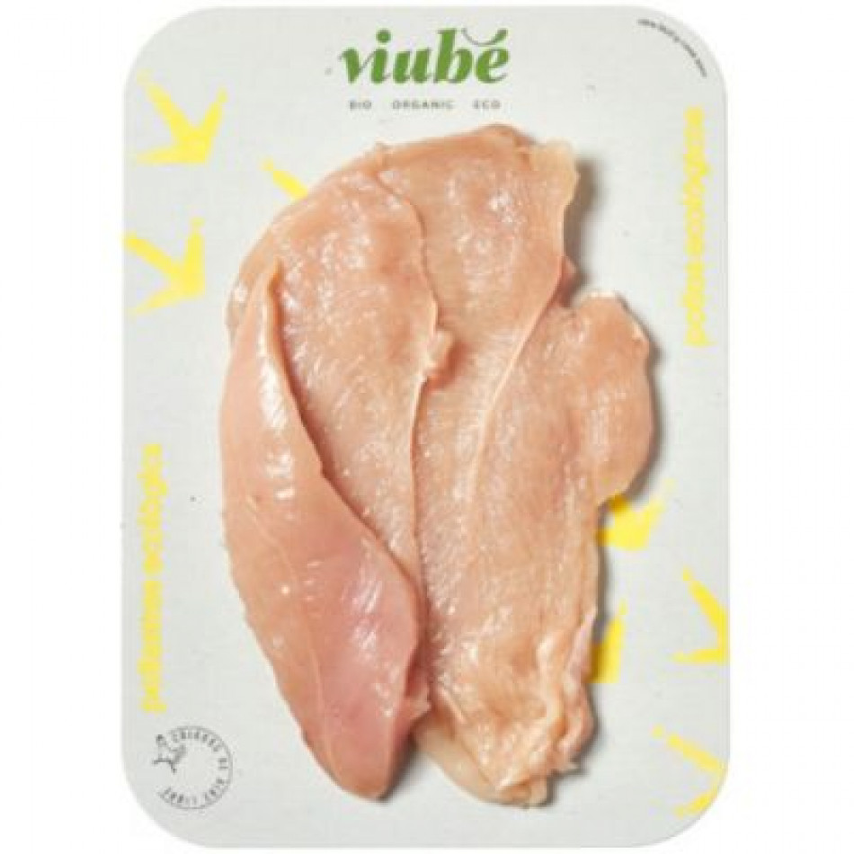 Pechuga de pollo fileteada Eco 250g Viube