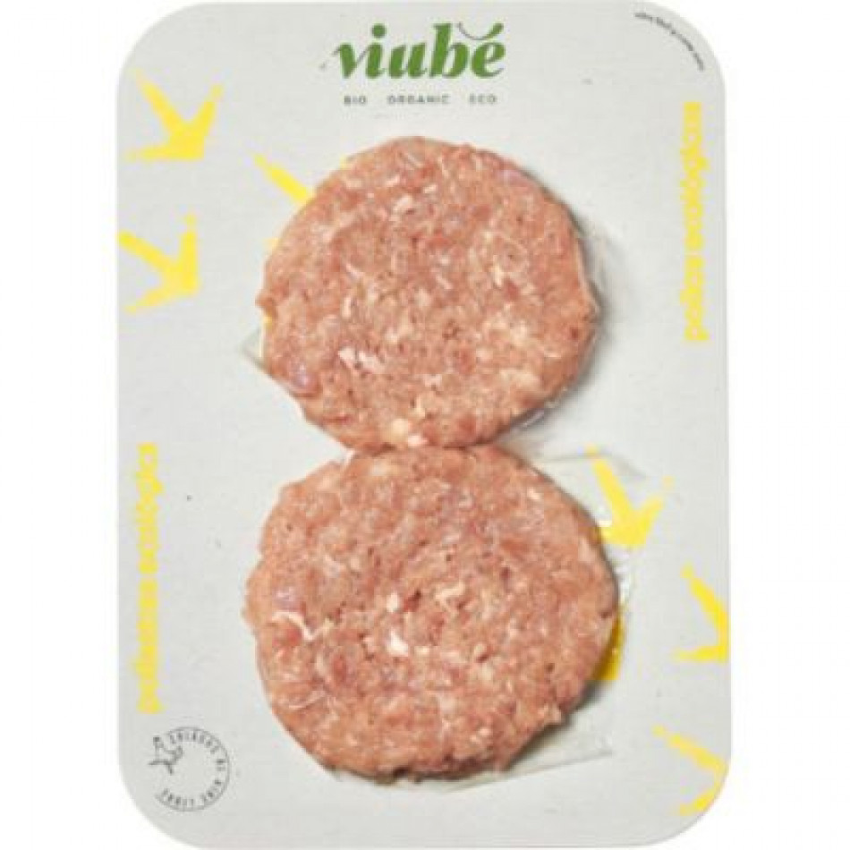 Hamburguesa de pollo Ajo y Perejil Eco 2x100g Viube