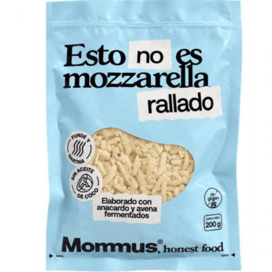 Mozzarella rallada vegetal 200g Mommus