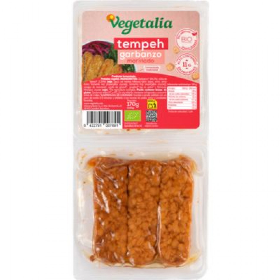 Tempeh Garbanzo Marinado Bio 170g Vegetalia