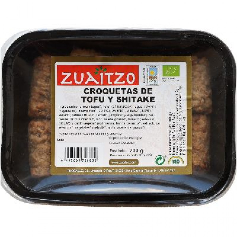 Croquetas de tofu y shitake Eco 200g Zuaitzo