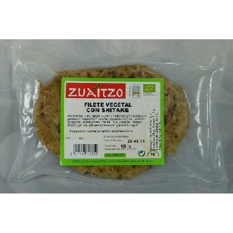 Filete vegetal con Shitake 100gr Zuaitzo
