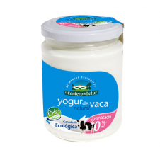 Yogur ecológico de Vaca Natural 0% M.G. 420gr El Cantero de Letur