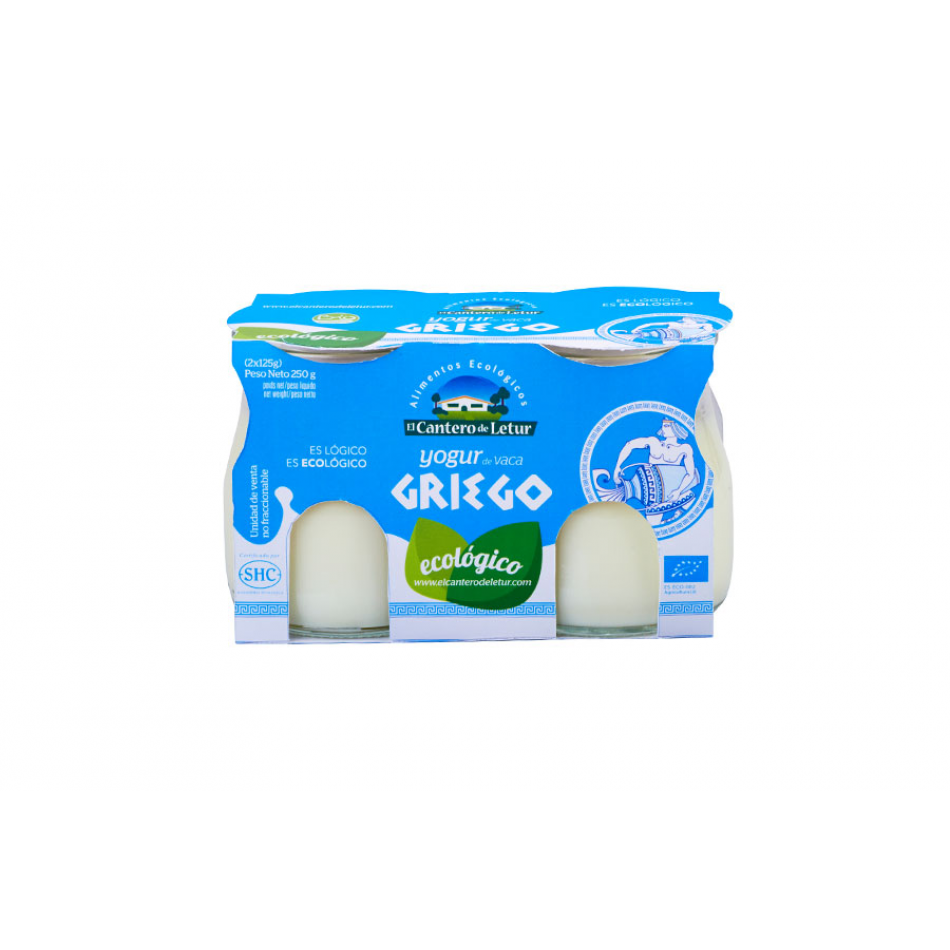 Yogur ecológico de Vaca estilo Griego 2x125gr El Cantero de Letur