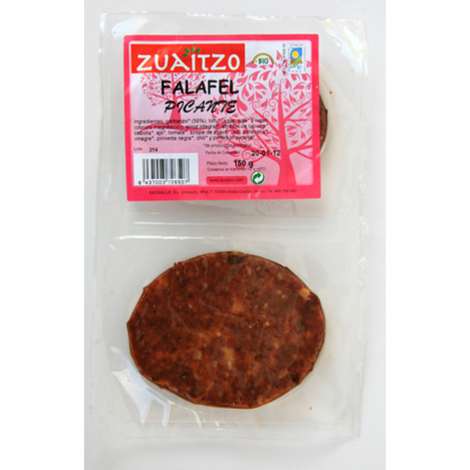 Hamburguesa de Falafel picante 150gr Zuaitzo