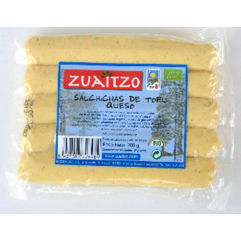 Salchichas de Tofu con Queso 200gr Zuaitzo