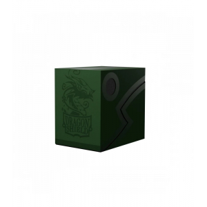 Caja de mazo Deck Box DS Double Shell Verde/Negro Dragon Shield