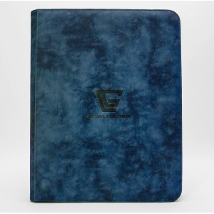 Premium 3''X4'' toploader fit collector's binder [216 pockets 3X3] Blue