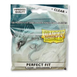 Dragon Shield Standard Perfect Fit Sideloading Sleeves - Clear/Clear (100 Sleeves)