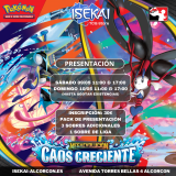 Presentación Pokemon TCG Megaevoluciones Caos Creciente Domingo de 10 Mayo 11:00