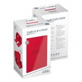 Ultimate Guard Twin Flip`n`Tray 200+ XenoSkin Monocolor Rojo