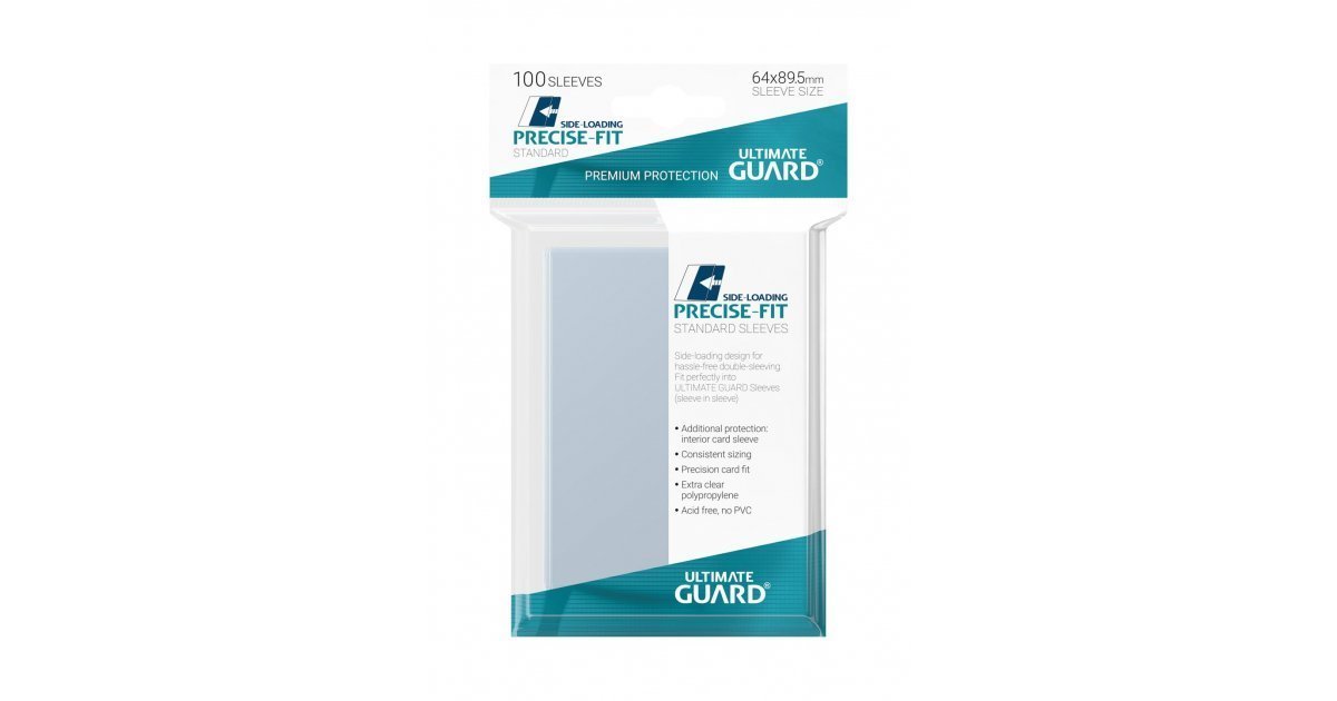 Ultimate Guard Precise-Fit Sleeves Side-Loading Fundas Tamaño Estándar Transparente (100)