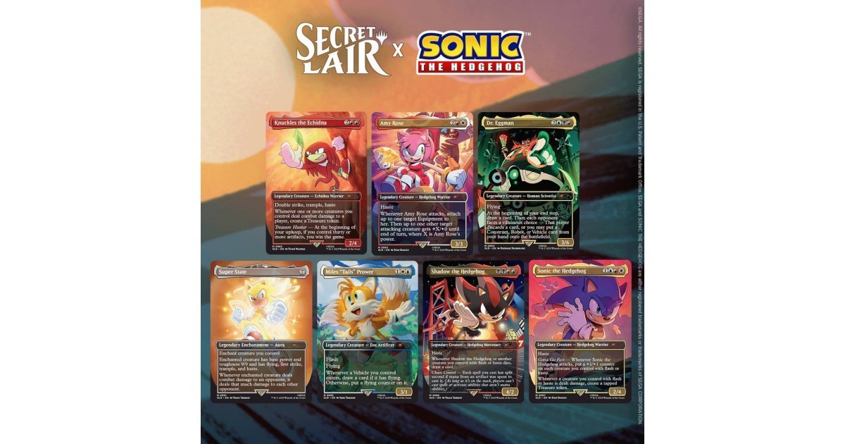 Magic: The Gathering – Secret Lair – Secret Lair Sonic Friends & Foes No Foil (Inglés)