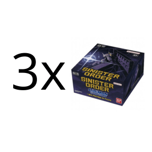 3x Digimon Card Game - Sinister Order Booster Display