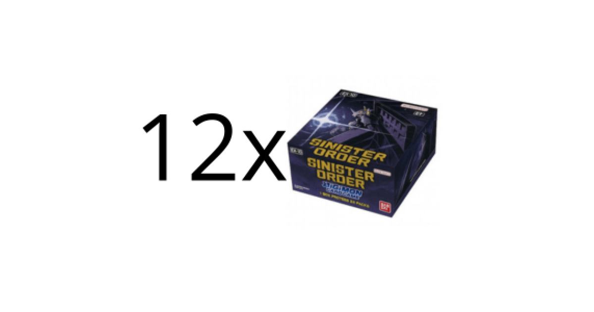 Digimon Card Game – Case (caja de cajas) – Sinister