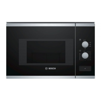 Bosch BFL520MS0 Integrado Microondas combinado 20L 800W Negro, Acero inoxidable microondas