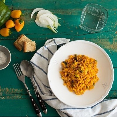 Arroz con verduras - 350g.