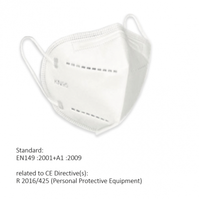 Mascarillas de Protección FFP2 sin válvula KN95 caja 50 unidades