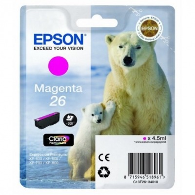 EPSON T2613 (26) MAGENTA CARTUCHO DE TINTA ORIGINAL C13T26134010