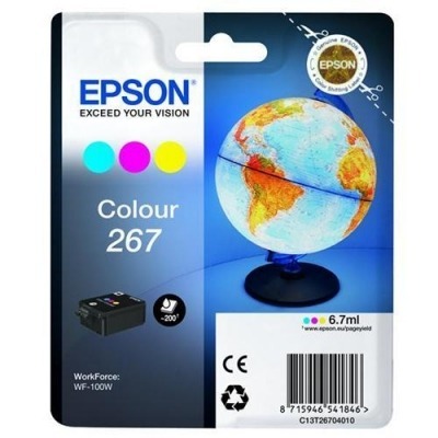 EPSON T267 TRICOLOR CARTUCHO DE TINTA ORIGINAL C13T26704010