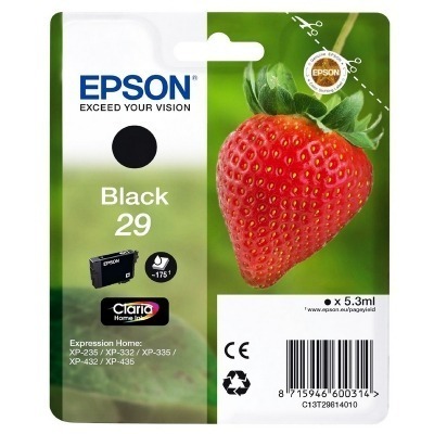EPSON T2981 (29) NEGRO CARTUCHO DE TINTA ORIGINAL C13T29814012