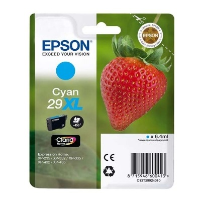 EPSON T2992 (29XL) CYAN CARTUCHO DE TINTA ORIGINAL C13T29924010
