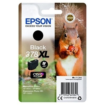 EPSON T3791 (378XL) NEGRO CARTUCHO DE TINTA ORIGINAL C13T37914010