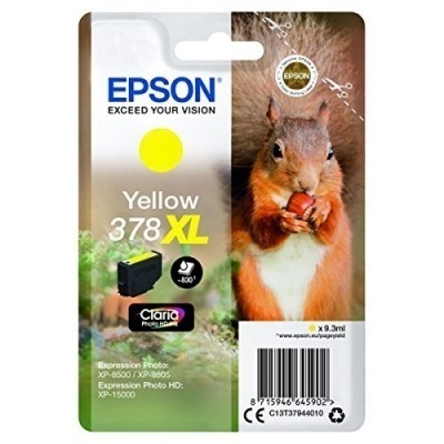 EPSON T3794 (378XL) AMARILLO CARTUCHO DE TINTA ORIGINAL C13T37944010