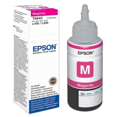EPSON T6643 MAGENTA BOTELLA DE TINTA ORIGINAL C13T664340
